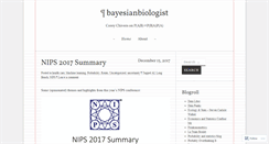 Desktop Screenshot of bayesianbiologist.com