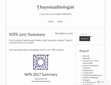 Tablet Screenshot of bayesianbiologist.com